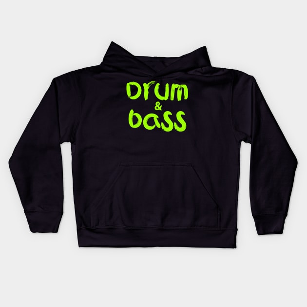 Drum and bass Kids Hoodie by Erena Samohai